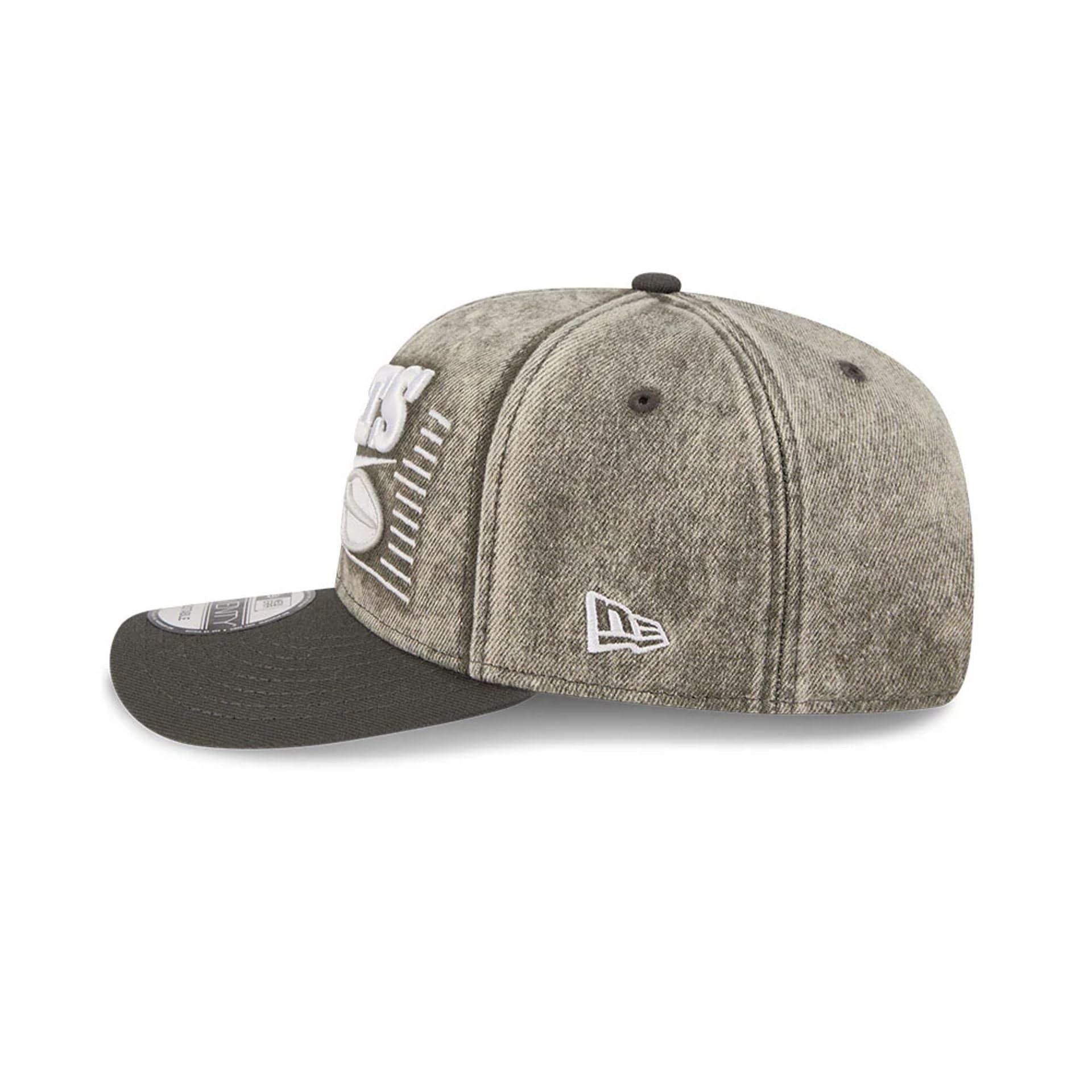 NFL Washed Denim Jets Dark Grey 9SEVENTY Stretch Snap Cap | NEC EU