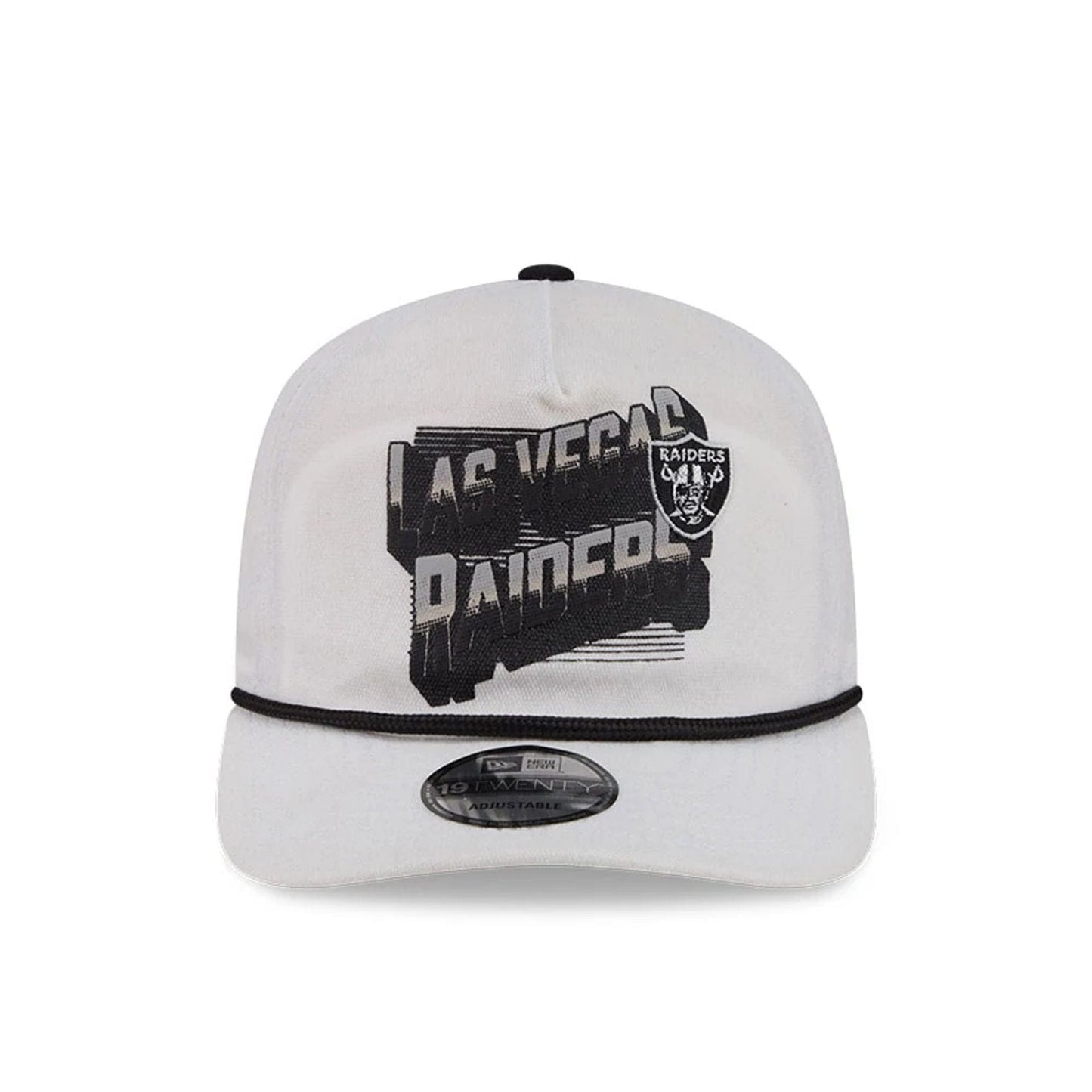 Pictured is this NFL Duck Cloth Las Vegas Raiders 19TWENTY cap in White. 3