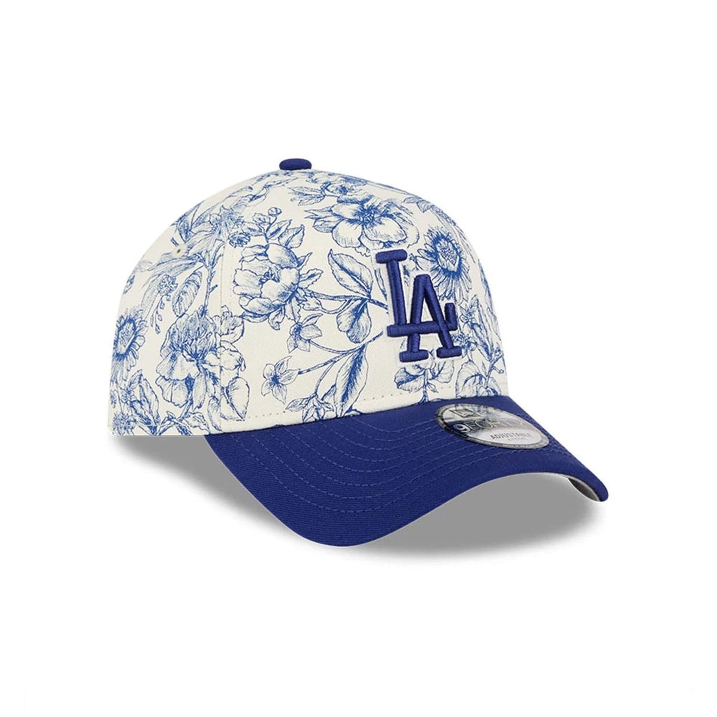 Pictured is this MLB Spring Floral LA Dodgers 9FORTY A-Frame cap in dark blue. 4