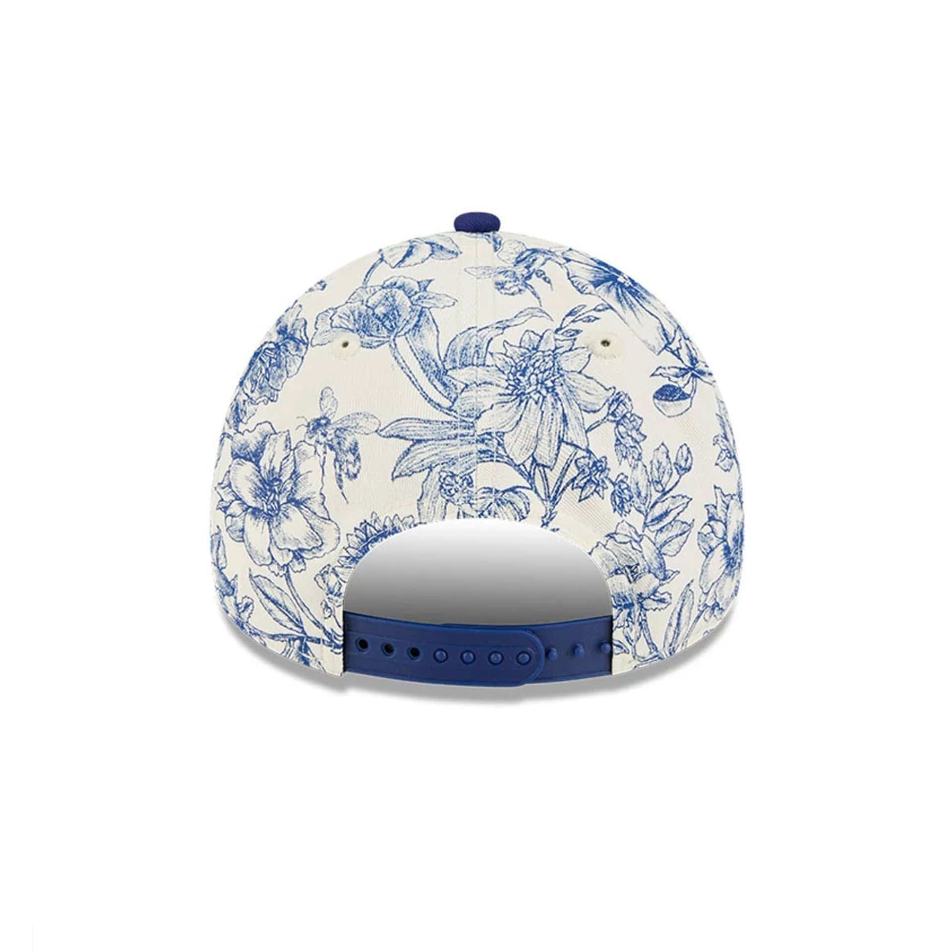 Pictured is this MLB Spring Floral LA Dodgers 9FORTY A-Frame cap in dark blue. 7