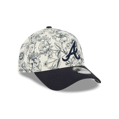 Pictured is this MLB Spring Floral Atlanta Braves 9FORTY A-Frame cap in navy. 2