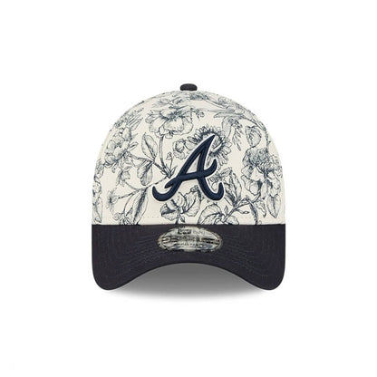 Pictured is this MLB Spring Floral Atlanta Braves 9FORTY A-Frame cap in navy. 3