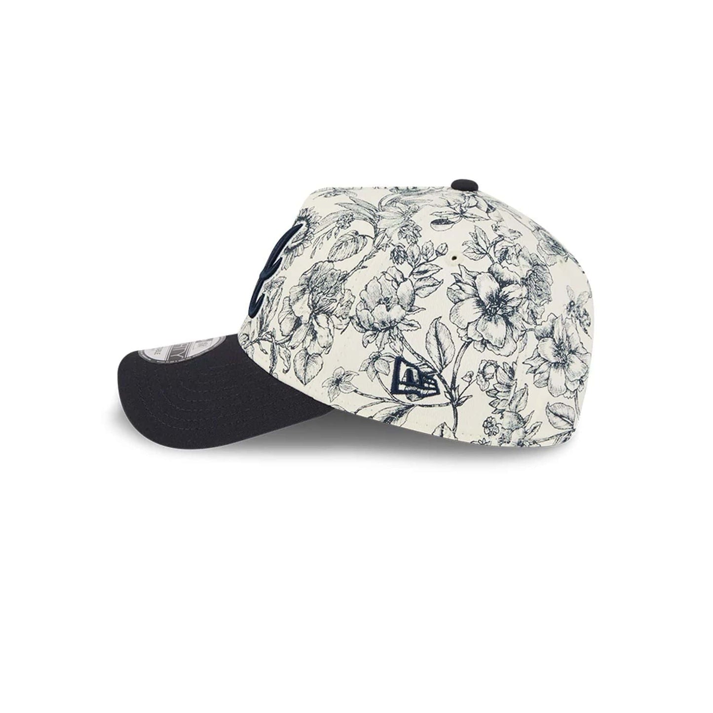 Pictured is this MLB Spring Floral Atlanta Braves 9FORTY A-Frame cap in navy. 4