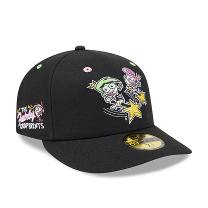 Pictured is this Nickelodeon Fairly Oddparents 59FIFTY Fitted cap in black. 1