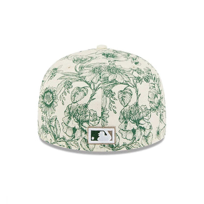 Pictured is this MLB Spring Floral New York Yankees 59FIFTY Fitted cap in white. 6