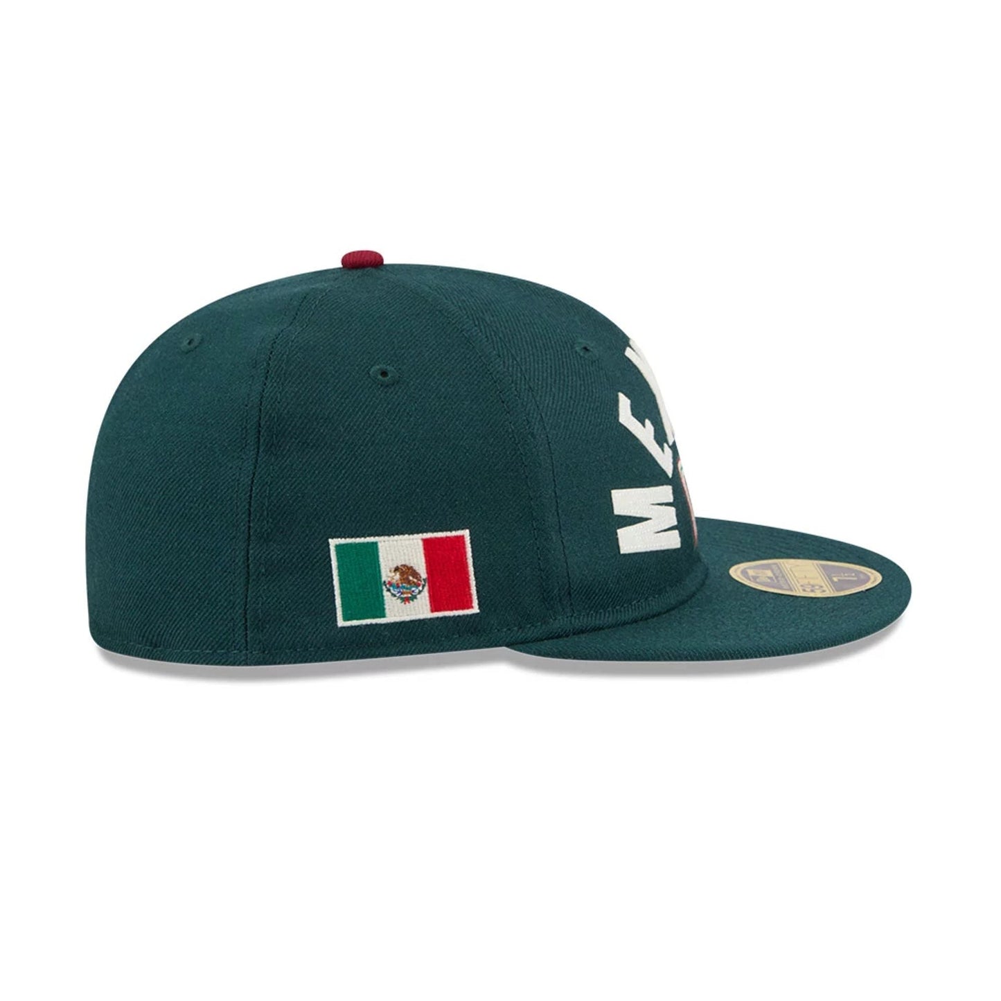 Pictured is this WBC Classical Script Mexico Retro Crown 59FIFTY Fitted cap in Dark Green. 5