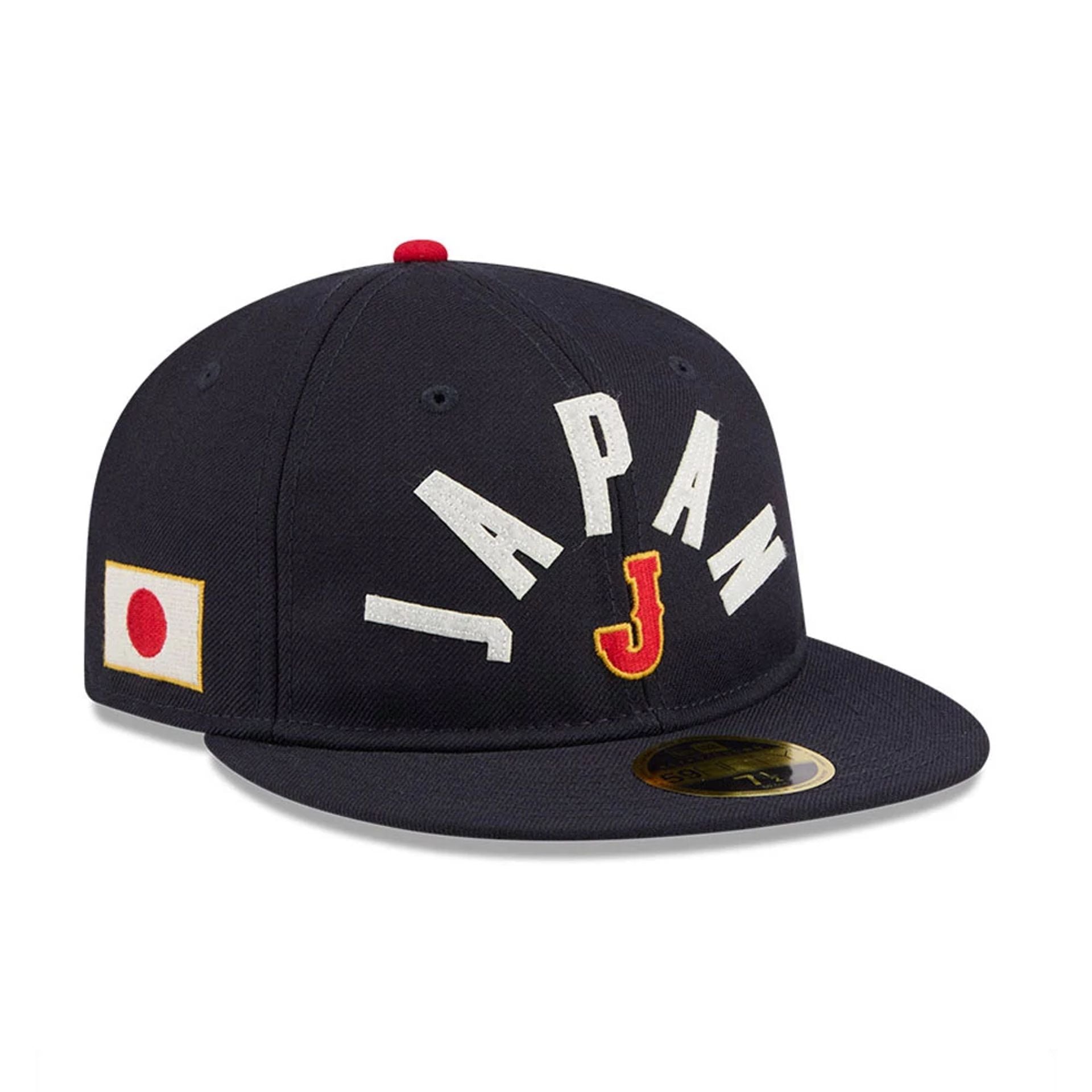 Pictured is this WBC Classical Script Japan Retro Crown 59FIFTY Fitted cap in Navy. 1