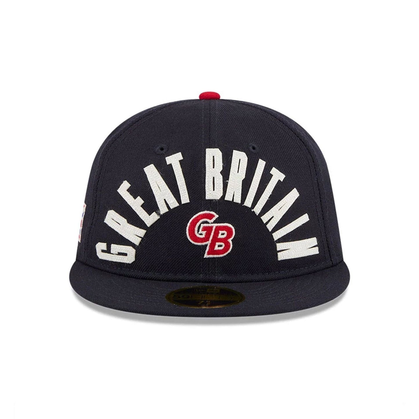Pictured is this WBC Classical Script Great Britain Retro Crown 59FIFTY Fitted cap in navy. 3
