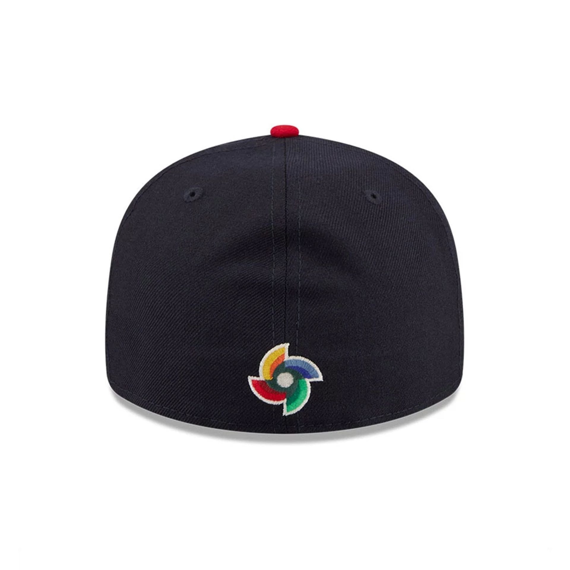 Pictured is this WBC Classical Script Great Britain Retro Crown 59FIFTY Fitted cap in navy. 7