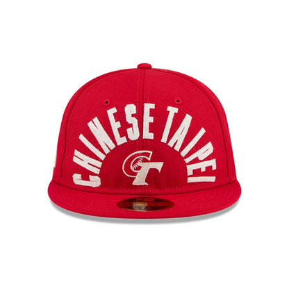 Pictured is this WBC Classical Script Taipei Retro Crown 59FIFTY Fitted cap in red. 3