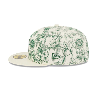 Pictured is this MLB Spring Floral LA Dodgers 59FIFTY Fitted cap in white. 5