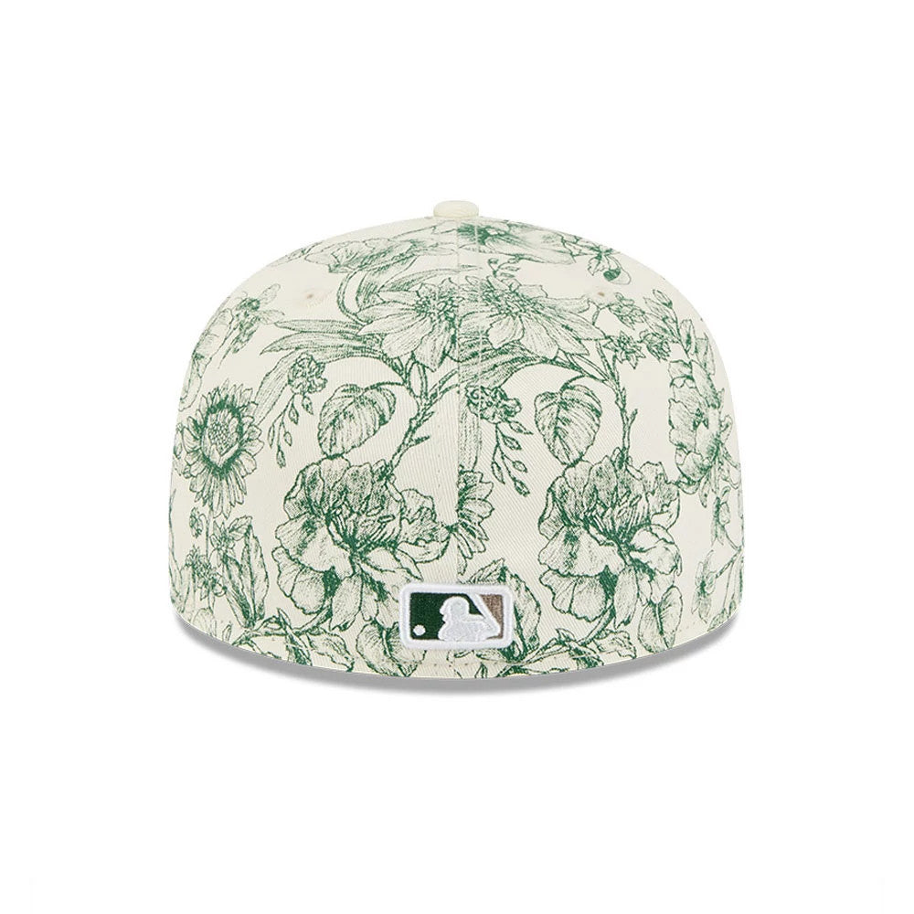 Pictured is this MLB Spring Floral LA Dodgers 59FIFTY Fitted cap in white. 6