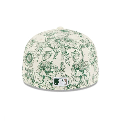 Pictured is this MLB Spring Floral LA Dodgers 59FIFTY Fitted cap in white. 6