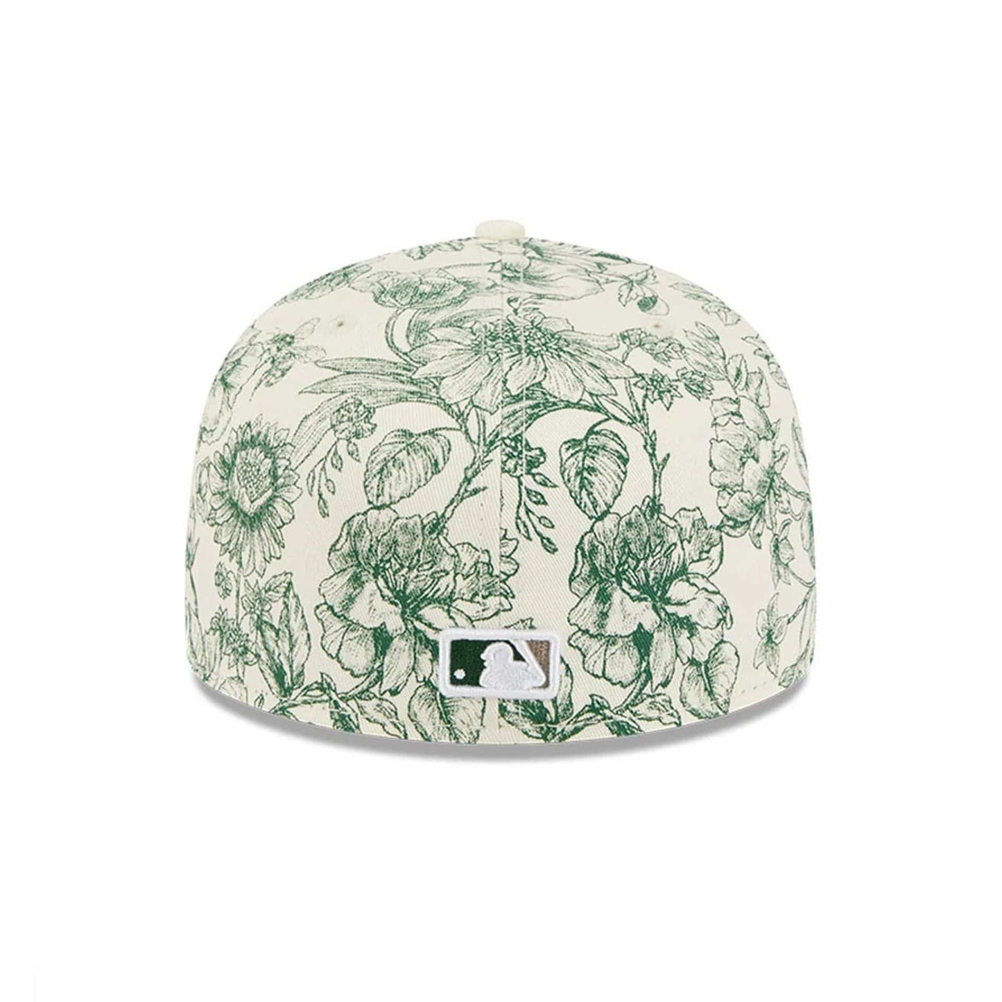 Pictured is this MLB Spring Floral Athletics 59FIFTY Fitted cap in white. 6
