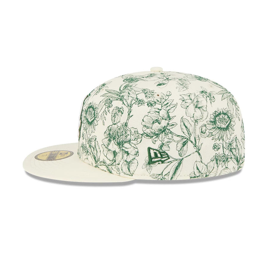 MLB Spring Floral Chicago White Sox White 59FIFTY Fitted Cap  display picture 3