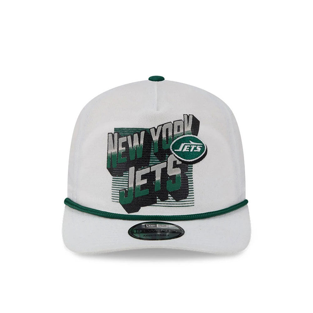 Pictured is this NFL Duck Cloth New York Jets 19TWENTY cap in cream. 3