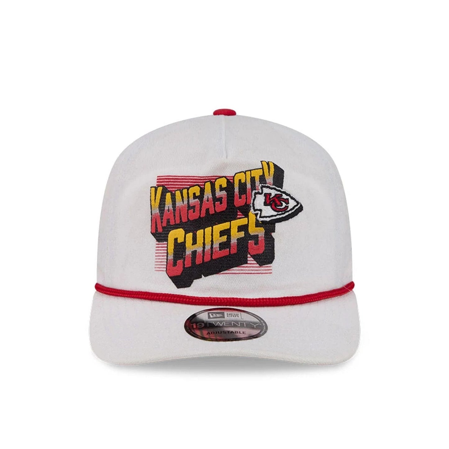 Pictured is this NFL Duck Cloth Kansas City Chiefs 19TWENTY cap in cream. 3