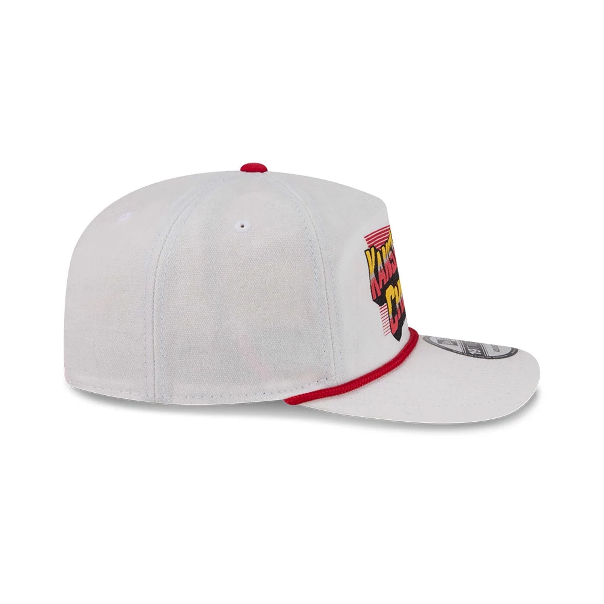Pictured is this NFL Duck Cloth Kansas City Chiefs 19TWENTY cap in cream. 6