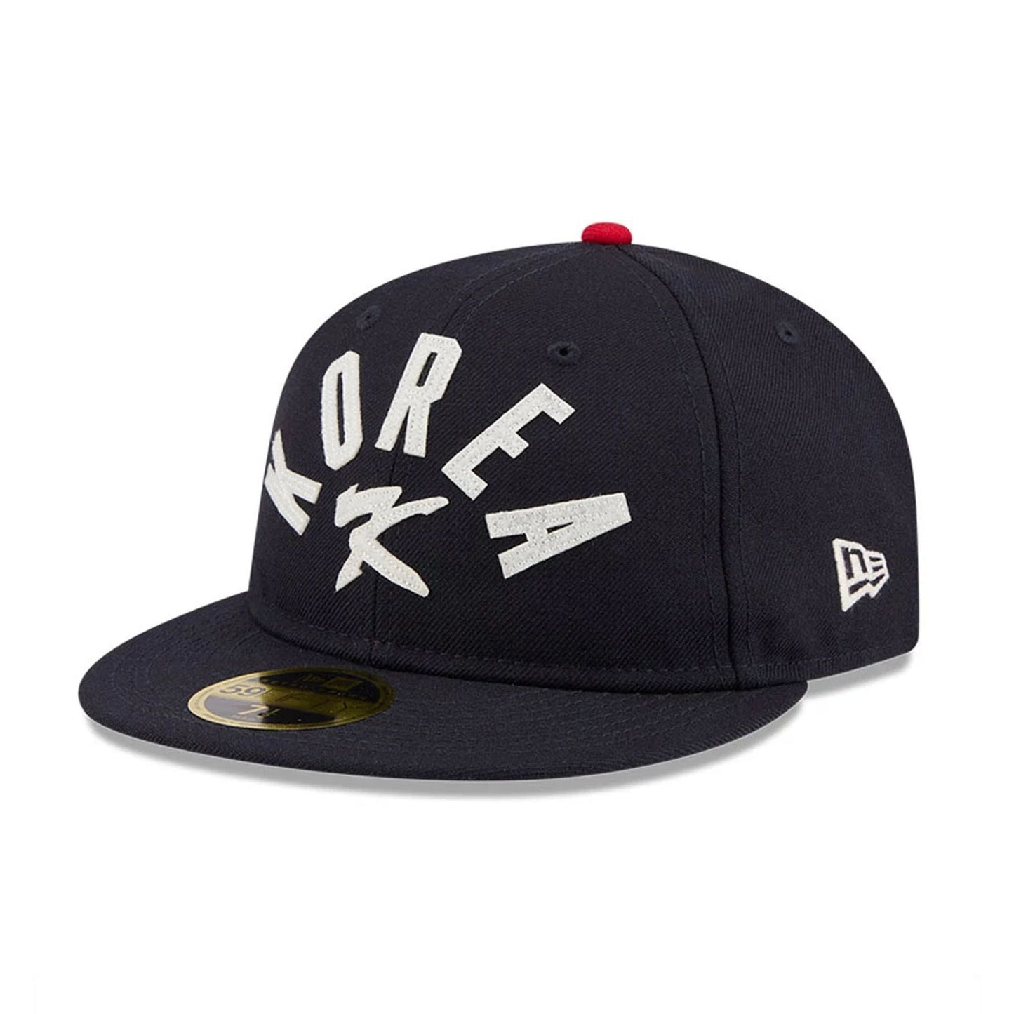 Pictured is this WBC Classical Script Korea Retro Crown 59FIFTY Fitted cap in blue. 4