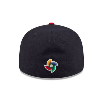 Pictured is this WBC Classical Script Korea Retro Crown 59FIFTY Fitted cap in blue. 7