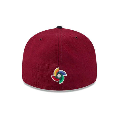 Pictured is this WBC Classical Script USA Retro Crown 59FIFTY Fitted cap in Dark Red. 7