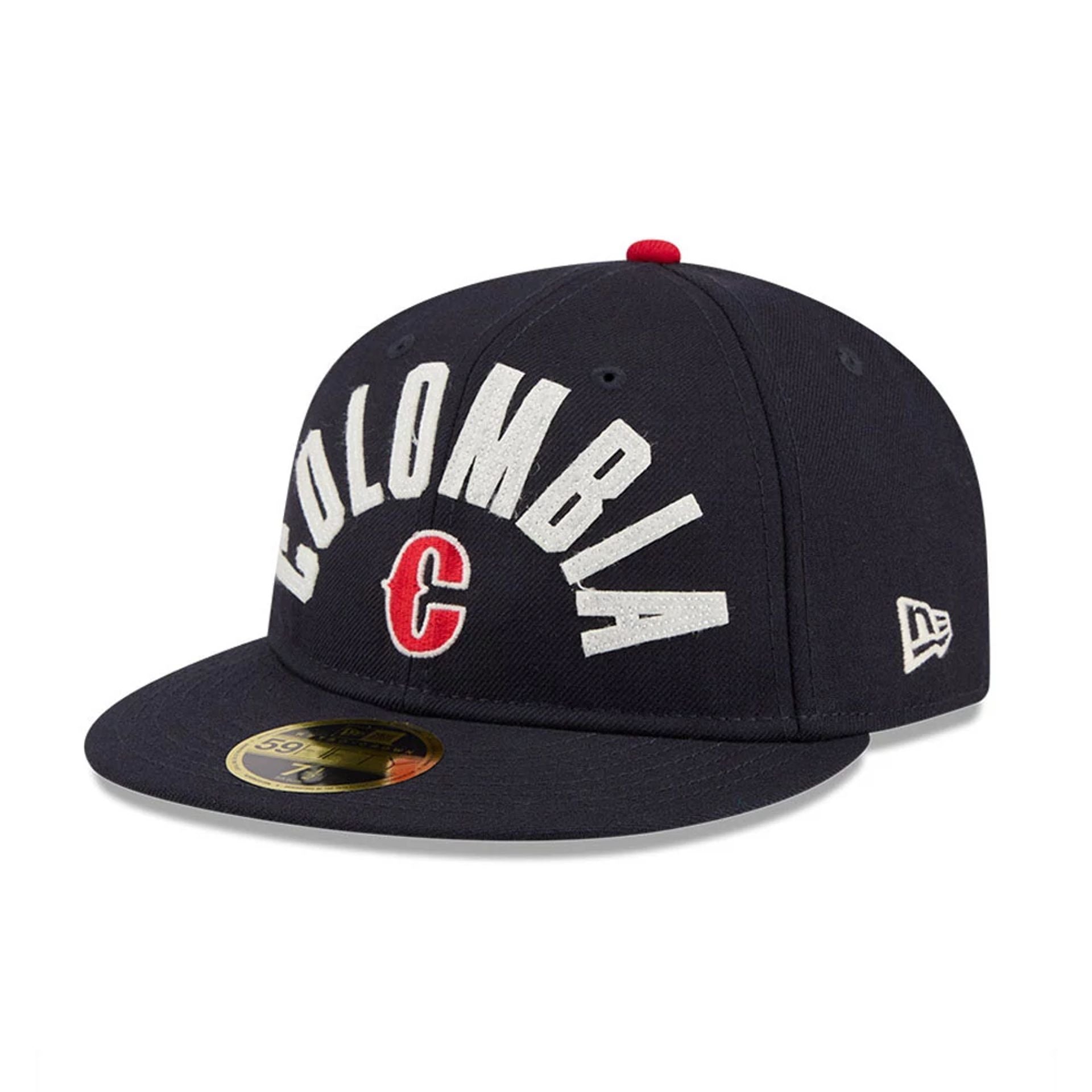 Pictured is this WBC Classical Script Columbia Retro Crown 59FIFTY Fitted cap in dark blue. 4