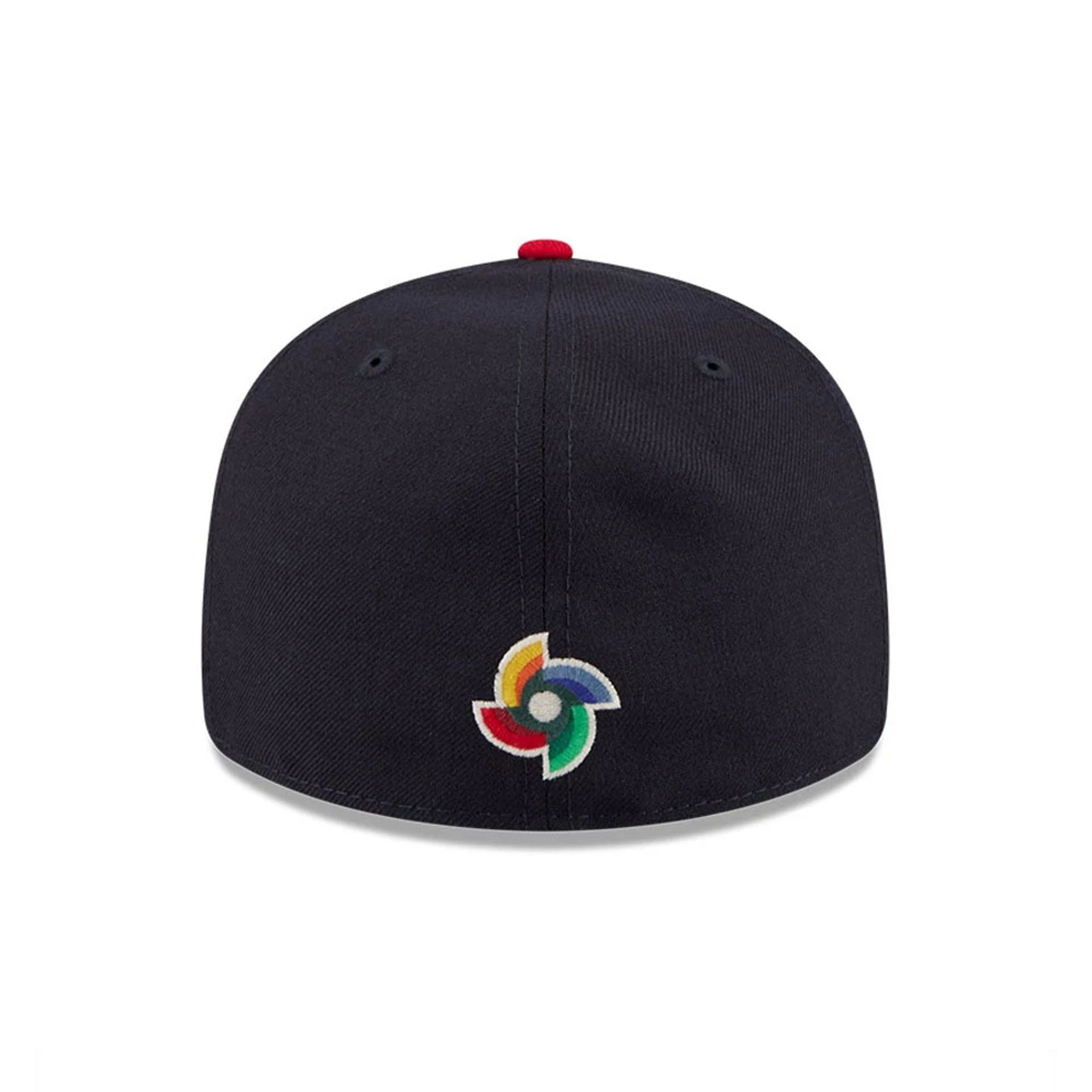 Pictured is this WBC Classical Script Columbia Retro Crown 59FIFTY Fitted cap in dark blue. 7