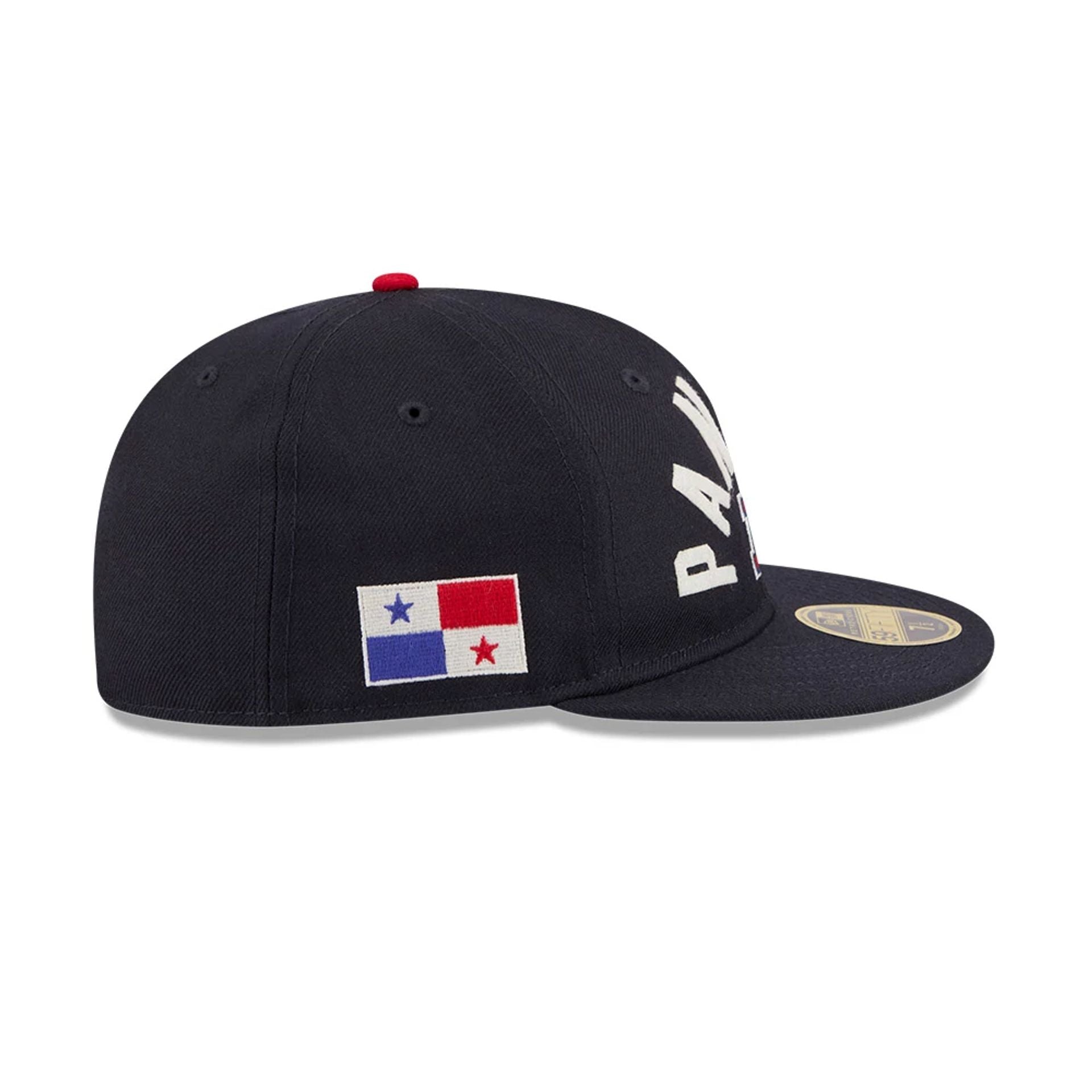 Pictured is this WBC Classical Script Panama Retro Crown 59FIFTY Fitted cap in navy. 5