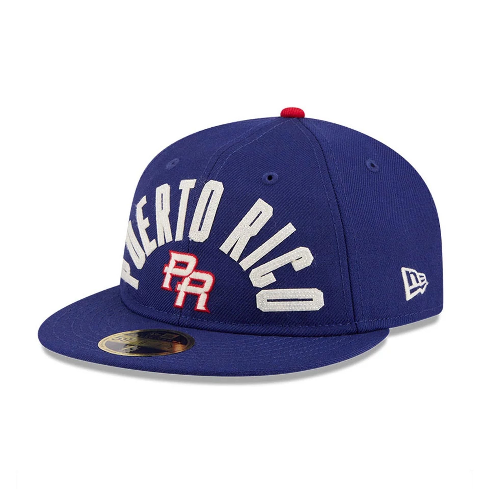 Pictured is this WBC Classical Script Puerto Rico Retro Crown 59FIFTY Fitted cap in blue. 4