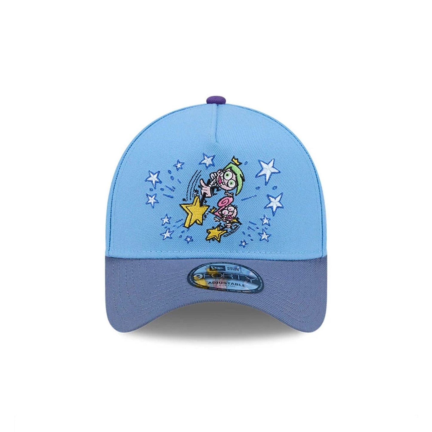 Pictured is this Nickelodeon Fairly Oddparents 9FORTY A-Frame cap in pastel blue. 3