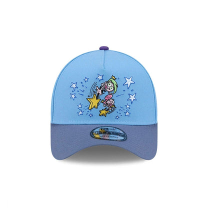 Pictured is this Nickelodeon Fairly Oddparents 9FORTY A-Frame cap in pastel blue. 3