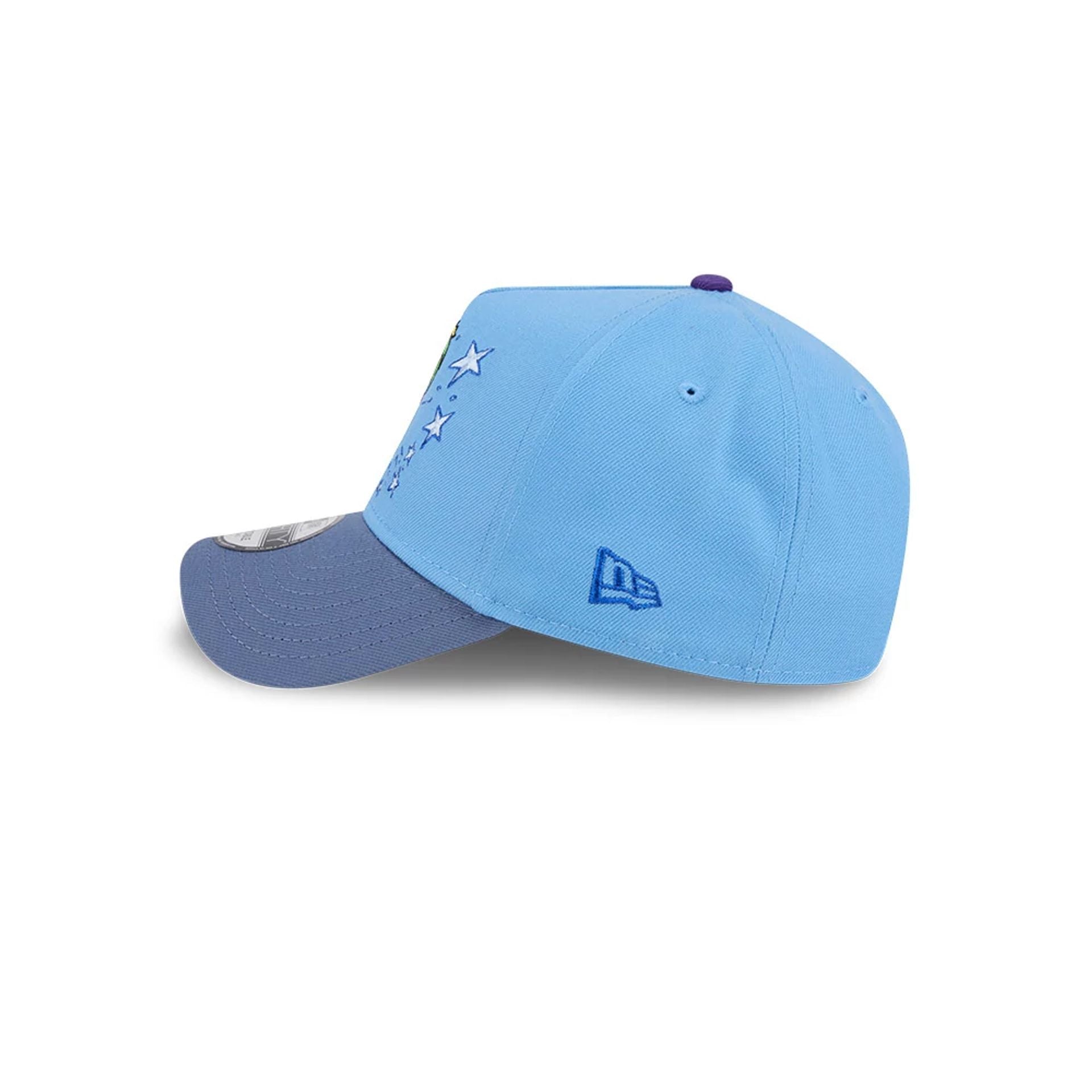 Pictured is this Nickelodeon Fairly Oddparents 9FORTY A-Frame cap in pastel blue. 5