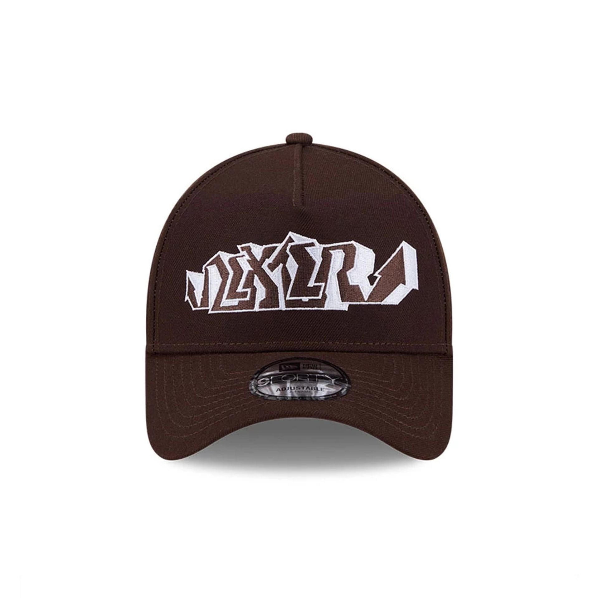 Pictured is this Dexter's Laboratory 9FORTY A-Frame cap in dark brown. 3
