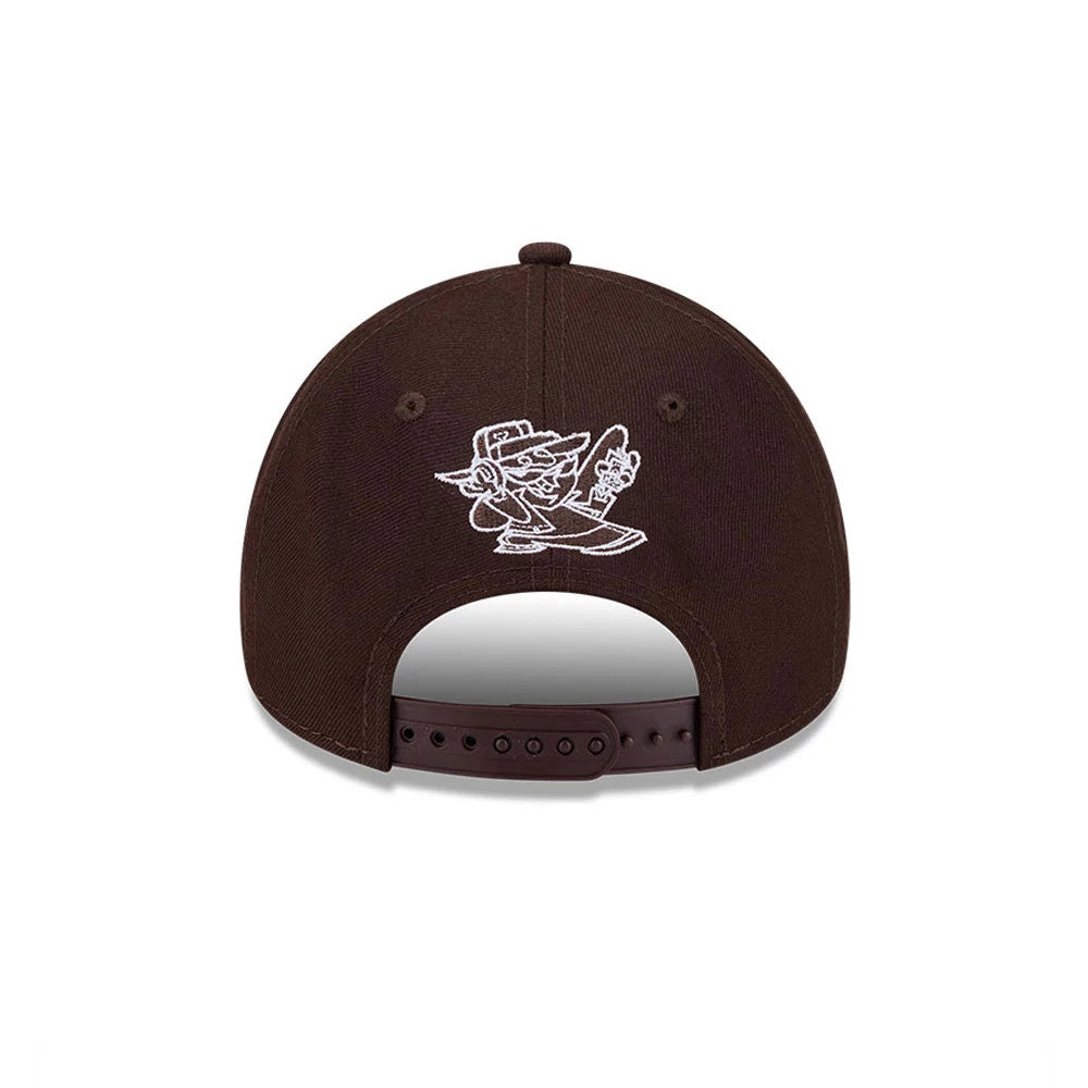 Pictured is this Dexter's Laboratory 9FORTY A-Frame cap in dark brown. 7