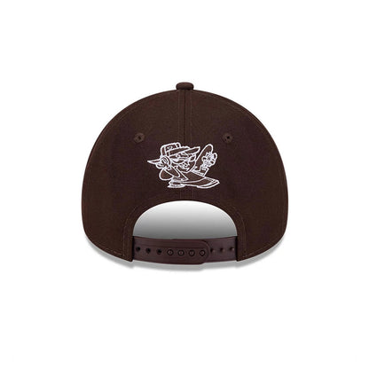 Pictured is this Dexter's Laboratory 9FORTY A-Frame cap in dark brown. 7