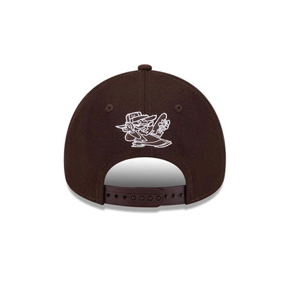 Pictured is this Dexter's Laboratory 9FORTY A-Frame cap in dark brown. 7