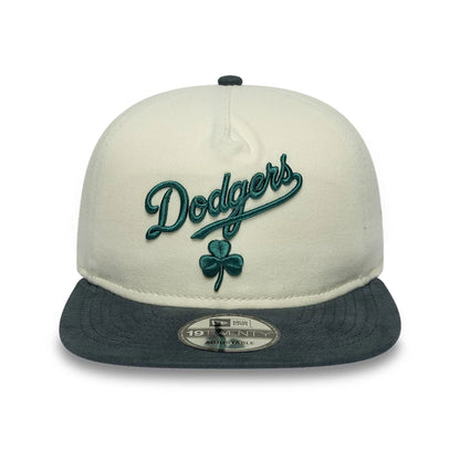 Pictured is this MLB Metallic Logo LA Dodgers 19TWENTY cap in cream. 3