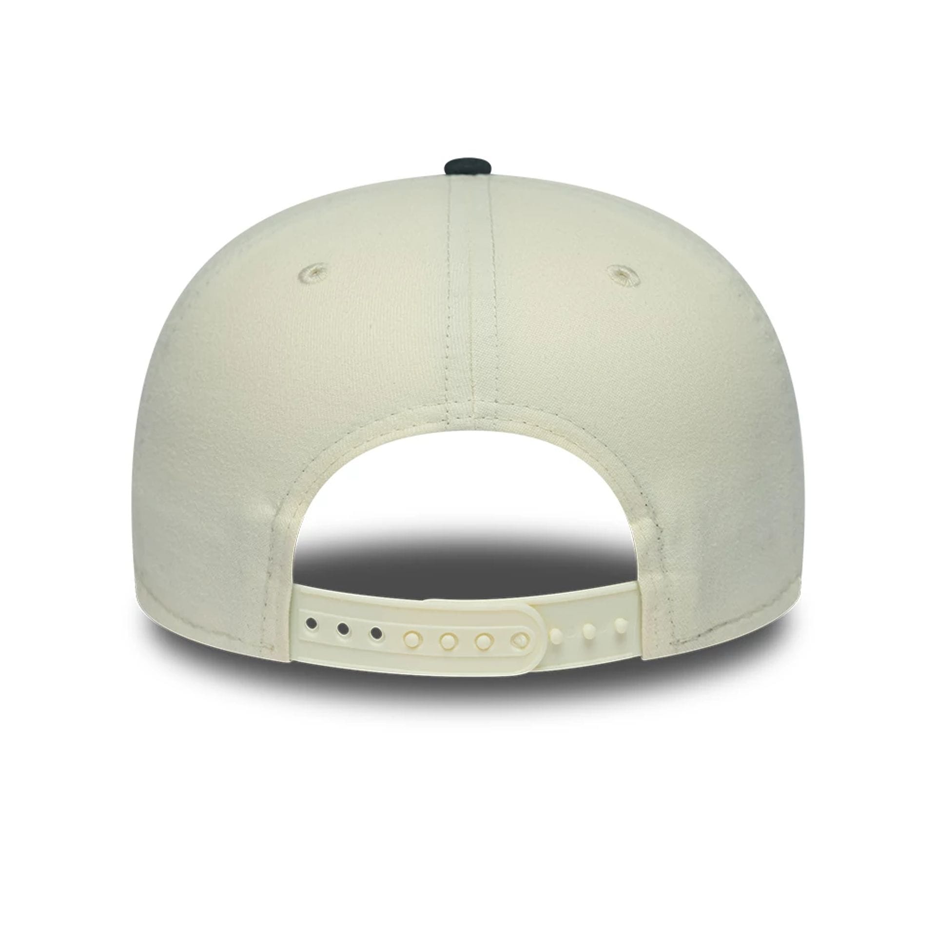 Pictured is this NFL Metallic Logo Las Vegas Raiders 19TWENTY cap in cream. 5