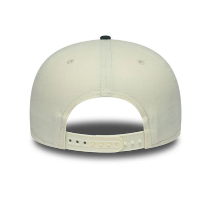 Pictured is this NFL Metallic Logo Las Vegas Raiders 19TWENTY cap in cream. 5