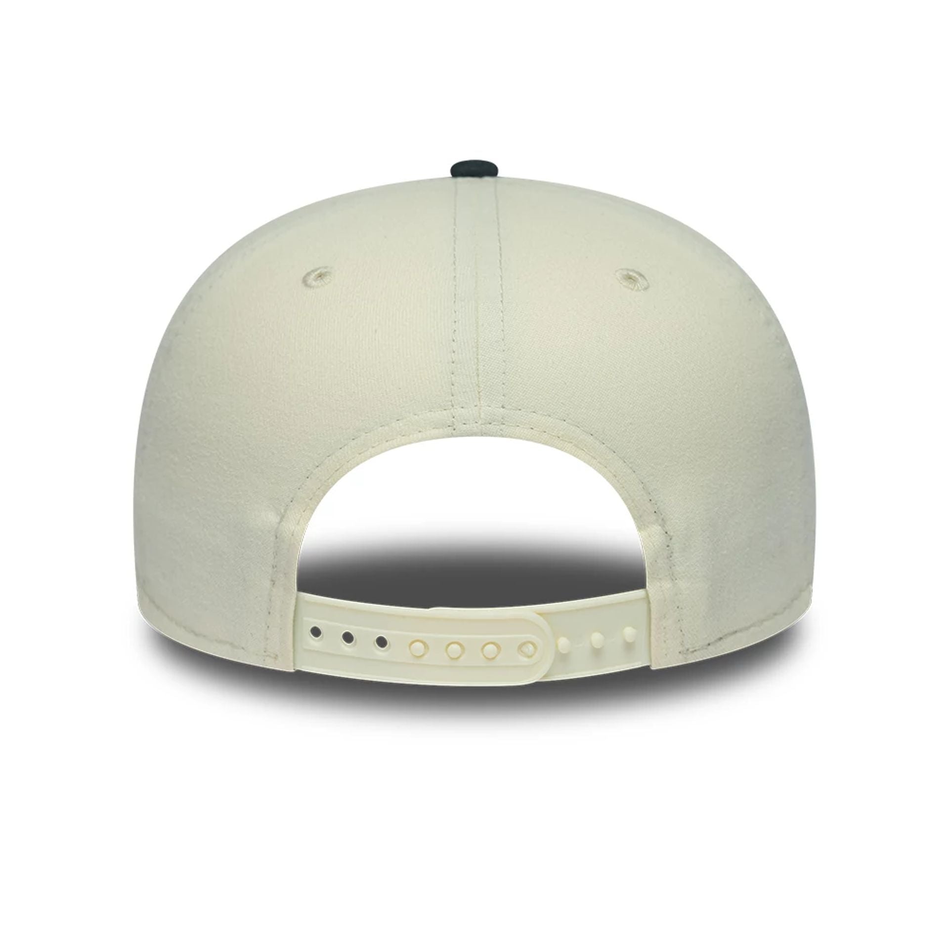 Pictured is this NFL Metallic Logo Las Vegas Raiders 19TWENTY cap in cream. 5