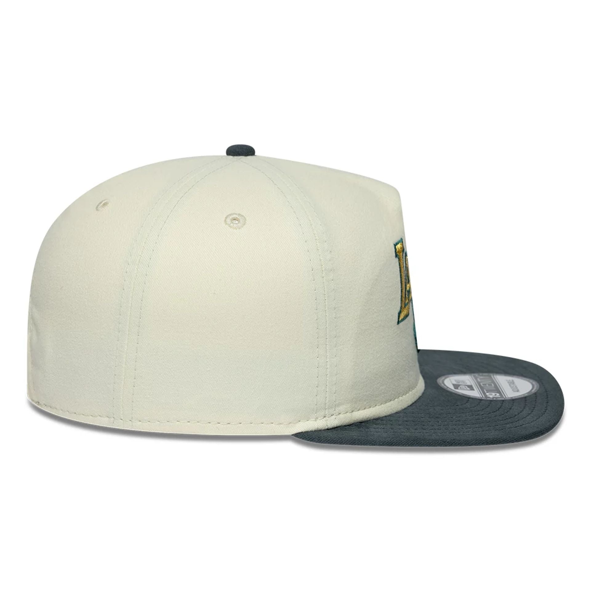 Pictured is this NBA Metallic Logo LA Lakers 19TWENTY cap in cream. 7