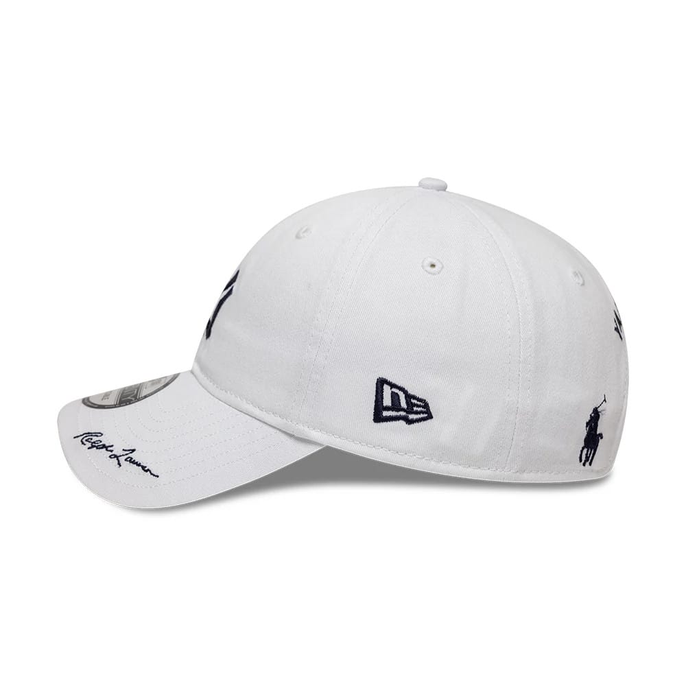 Pictured is this Ralph Lauren X MLB New York Yankees 9TWENTY cap in white. 5