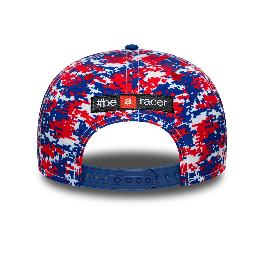 Pictured is this Aprilia Replica Le Mans Race Special 9SEVENTY Stretch Snap cap in blue. 4