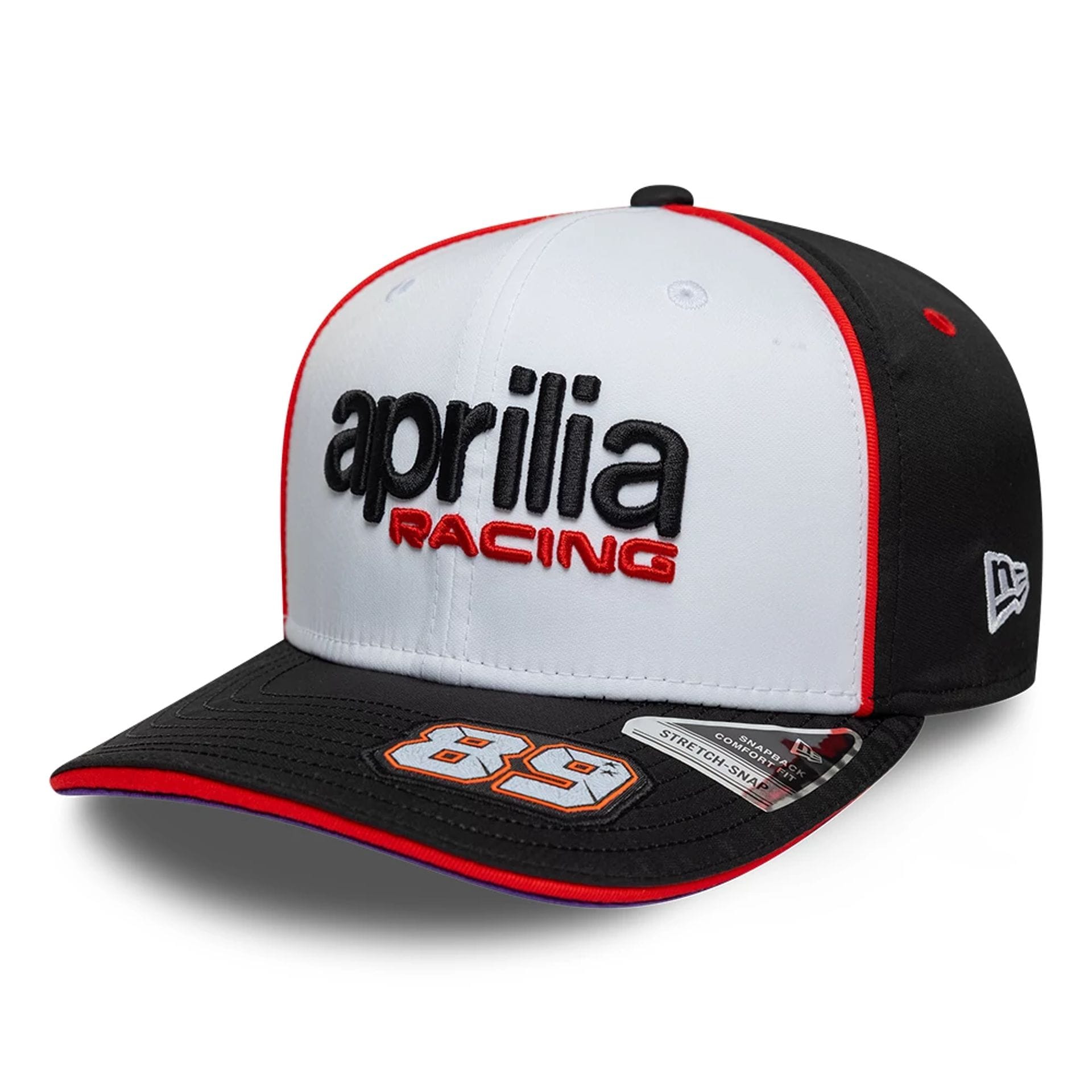 soundsports キャップ Aprilia Replica Jorge Martin White 9SEVENTY Stretch Snap
