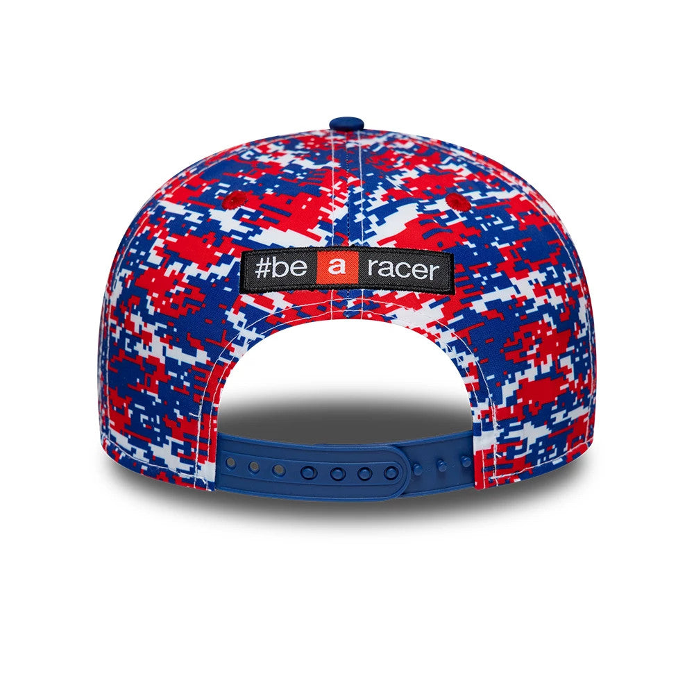 Pictured is this Aprilia Replica Jorge Martin Le Mans Race Special 9SEVENTY Stretch Snap cap in blue. 4