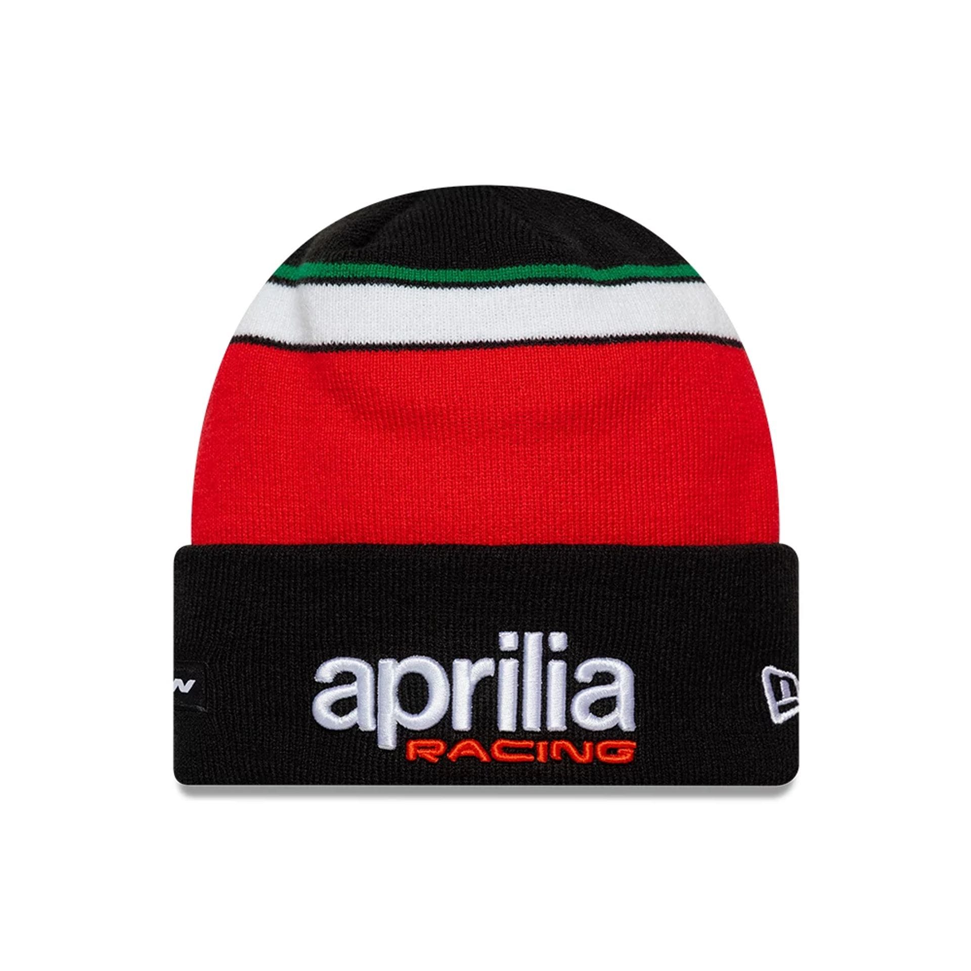Aprilia Team Black Cuff Knit Beanie Hat | NEC EU