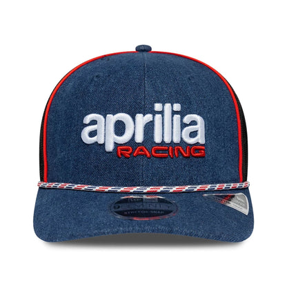 Pictured is this Aprilia Replica Austin Race Special 9SEVENTY Stretch Snap cap in blue. 3
