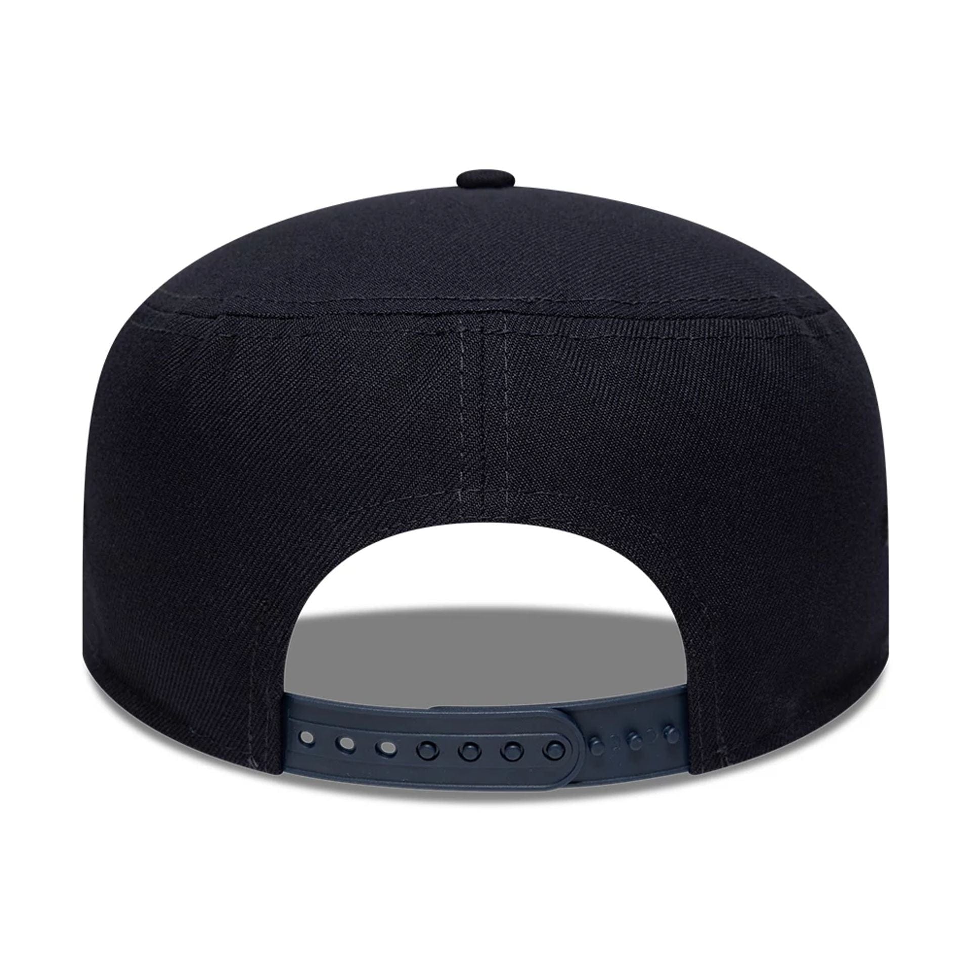 Pictured is this MLB Poly New York Yankees Pillbox Adjustable cap in navy. 6