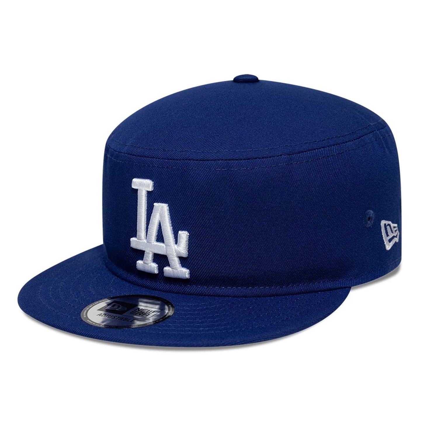 Pictured is this MLB Poly LA Dodgers Pillbox Adjustable cap in dark blue. 1