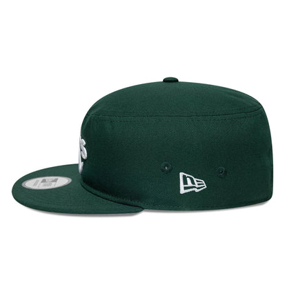 Pictured is this MLB Poly Athletics Pillbox Adjustable cap in dark green. 4